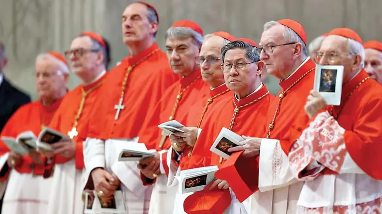 Algunos de los cardenales que participar&aacute;n en la elecci&oacute;n del pr&oacute;ximo papa./ TV P&Uacute;BLICA