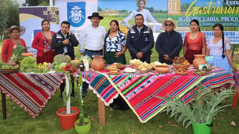 El lanzamiento de la Feria Gastron&oacute;mica Productiva de Curubamba, Sacaba. GAMS