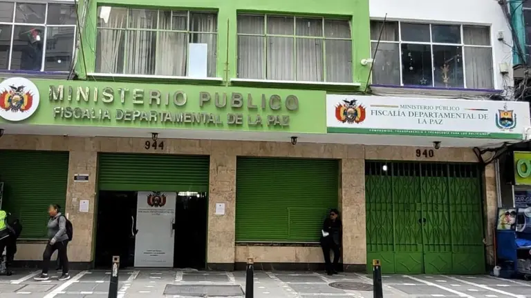 Frontis de la Fiscal&iacute;a de La Paz. ERBOL
