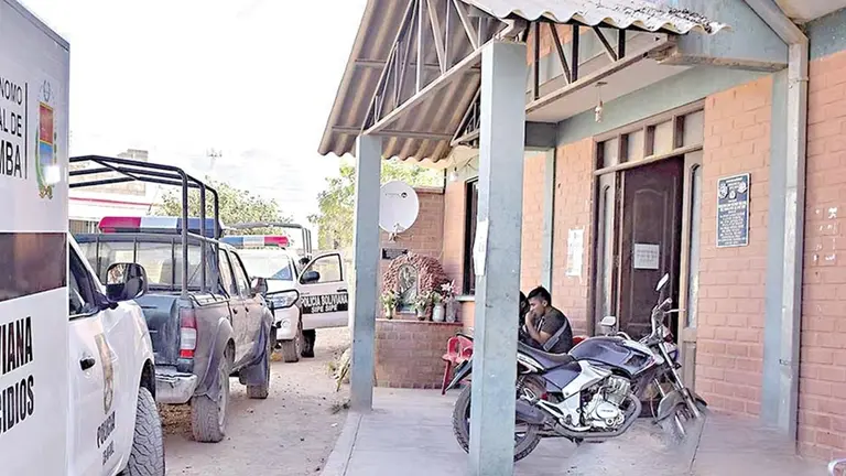 Ingreso a la Estaci&oacute;n Policial de Sipe Sipe, en el Valle Bajo./ NO&Eacute; PORTUGAL