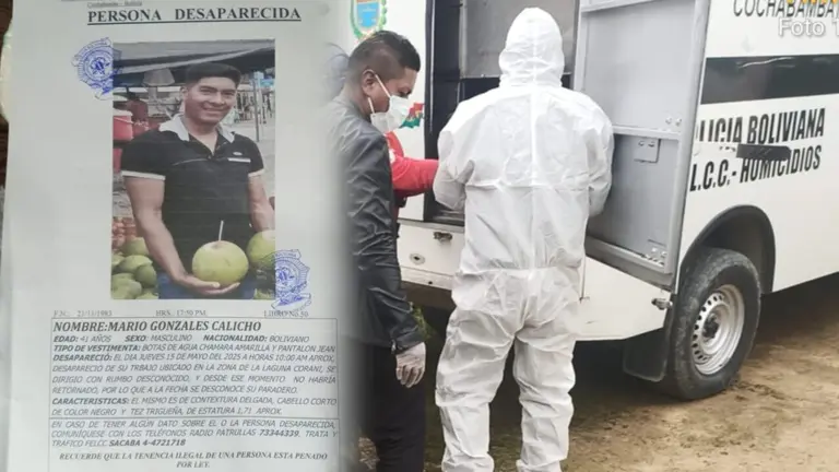 Polic&iacute;a efect&uacute;a el levantamiento legal del cuerpo de la persona desaparecida. CORTES&Iacute;A