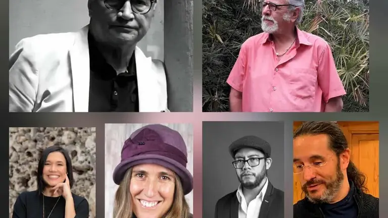 Algunos de los poetas invitados al encuentro. FILSC