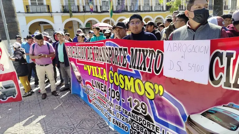 Transportistas del sector Libre movilizados, este 11 de junio. MELISSA REVOLLO
