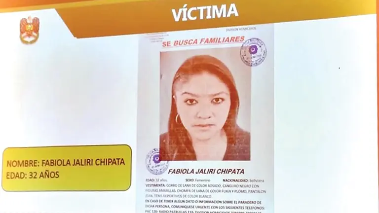 La fotograf&iacute;a de la mujer asesinada en La Paz./ ERBOL