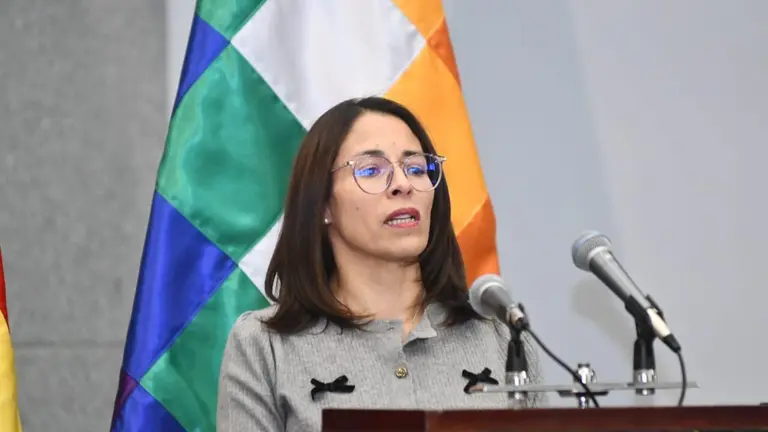 Jessica Saravia, la nueva ministra de Justicia y Transparencia Institucional. APG