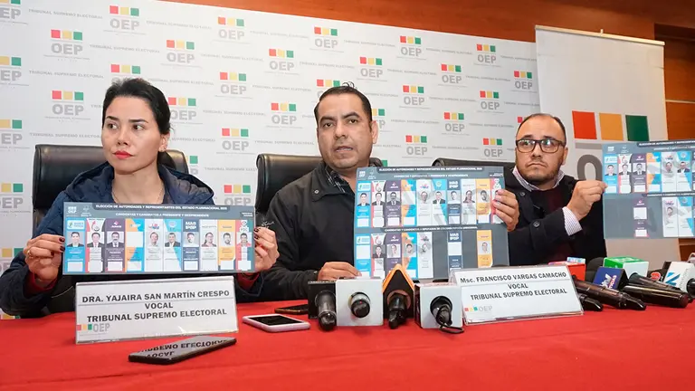 Presentaci&oacute;n de las papeletas, de cara a las elecciones