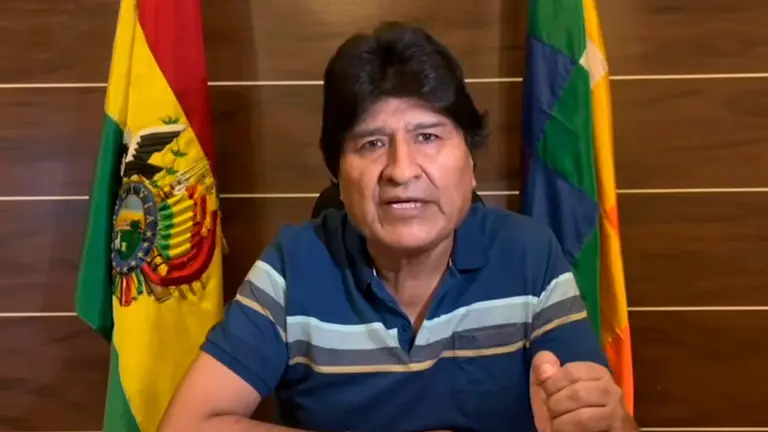 Mensaje del exmandatario, Evo Morales. CAPTURA DE VIDEO