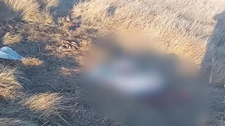 Los pobladores de la comunidad Tipampa hallaron una bolsa de yute con el cad&aacute;ver de una mujer, de aproximadamente 60 a&ntilde;os en el municipio de Achacachi, La Paz./ URGENTE.BO