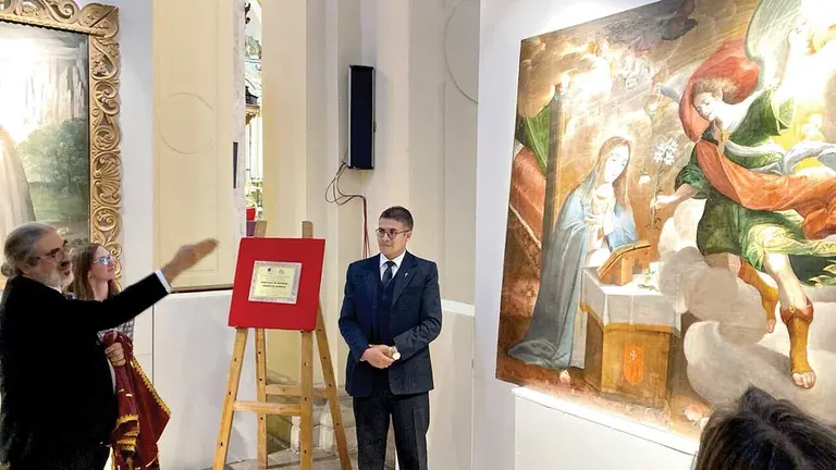 &ldquo;La Anunciaci&oacute;n&rdquo; restaurada, de Melchor P&eacute;rez de Holgu&iacute;n./ CORTES&Iacute;A