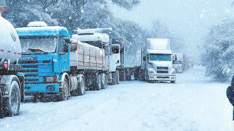 La nevada cay&oacute; desde la jornada del lunes./ RRSS