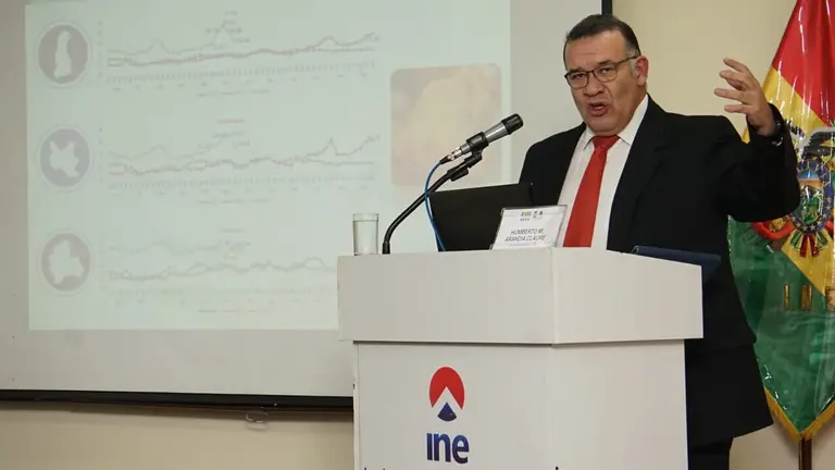 El director del INE, Humberto Arandia. APG