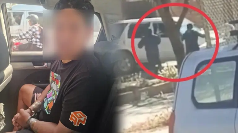 Aprehenden a presunto implicado en atraco armado a una familia./ CORTESÍA