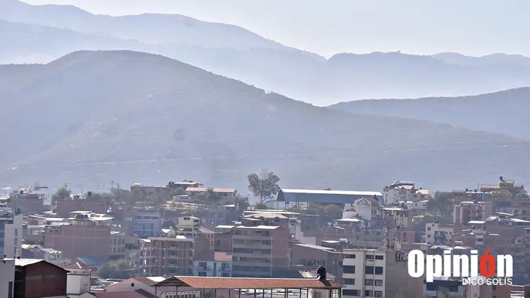Vista general de la ciudad de Cochabamba, este 8 de julio./ DICO SOL&Iacute;S
