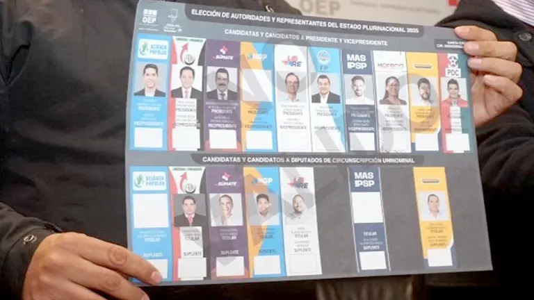 La impresión de las papeletas electorales rumbo a las elecciones presidenciales comenzará este jueves./ URGENTE.BO
