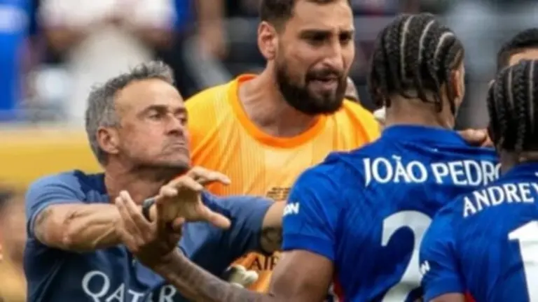 Luis Enrique pierde la compostura en la final del Mundial de Clubes. DIARIO MARCA.
