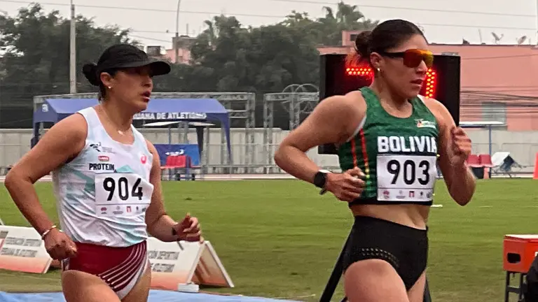 La atleta nacional &Aacute;ngela Castro, en el certamen internacional. FAB