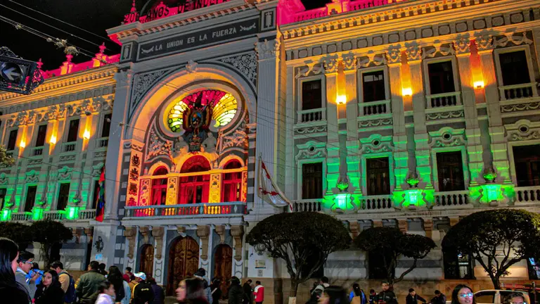 Chuquisaca inició los festejos por el Bicentenario de la Fundación de Bolivia./ APG