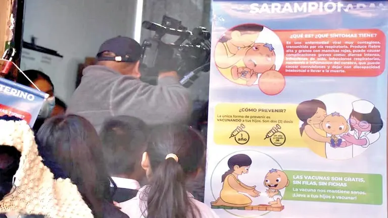 Imagen referencial de la campaña contra el sarampión./ DICO SOLÍS