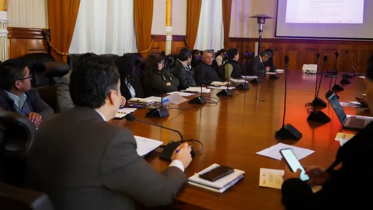 La reuni&oacute;n de los representantes del Tribunal Supremo Electoral (TSE) y del Ministerio de Relaciones Exteriores. MRE