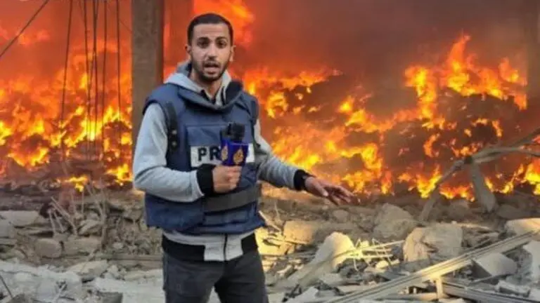 Anas Al Sharif (28), uno de los periodistas palestinos asesinados por Israel. RRSS