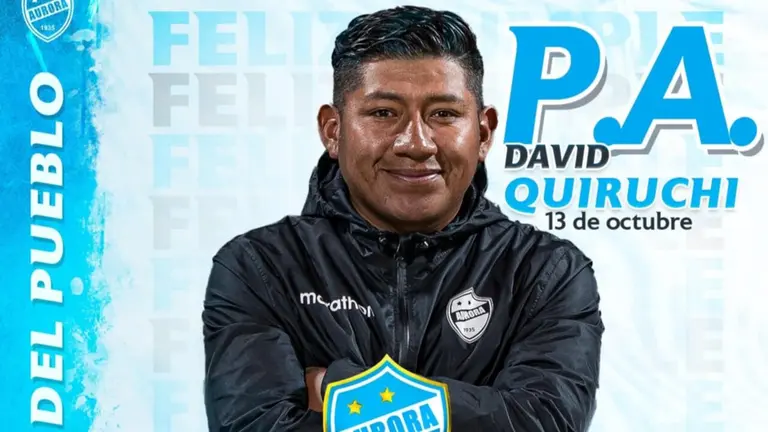 David Quiruchi, entrenador de Aurora. FACEBOOK CLUB AURORA.