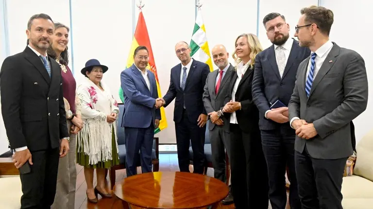 Luis Arce se reúne con la OEA y UE./ LUCHO ARCE