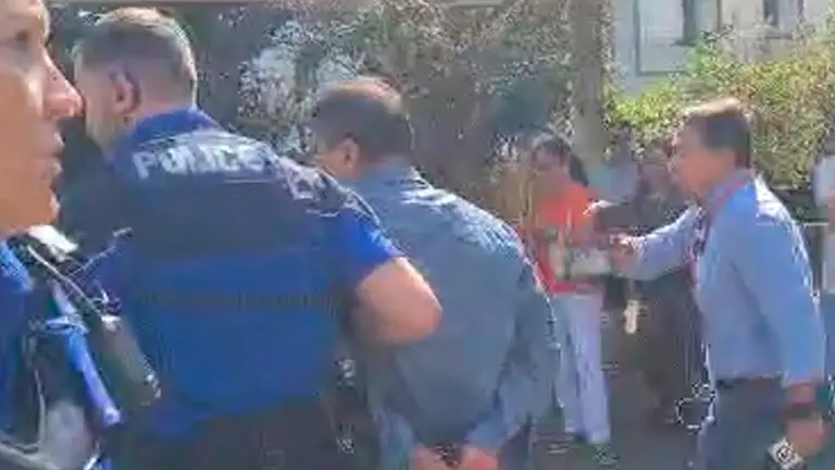 Boliviano detenido en Suiza, ante incidentes. CAPTURA DE VIDEO