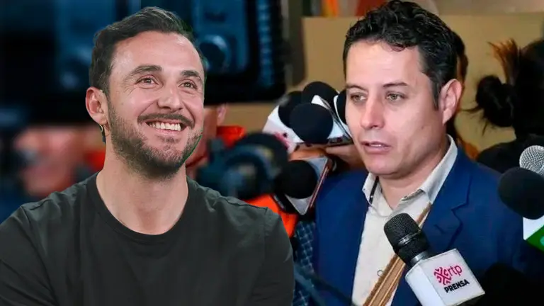 Edmand Lara (d), candidato por el Partido Dem&oacute;crata Cristiano (PDC), y Juan Pablo Velasco (i), de Alianza Libre. COMPOSICI&Oacute;N OPINI&Oacute;N/RRSS