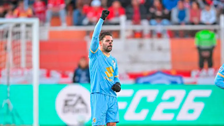 Festejo de uno de los jugadores de Bol&iacute;var./ CONMEBOL SUDAMERICANA