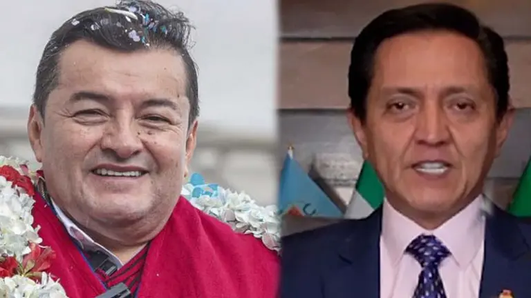 Jhonny Fern&aacute;ndez (i) y Pavel Aracena, excandidatos presidenciales. COMPOSICI&Oacute;N OPINI&Oacute;N