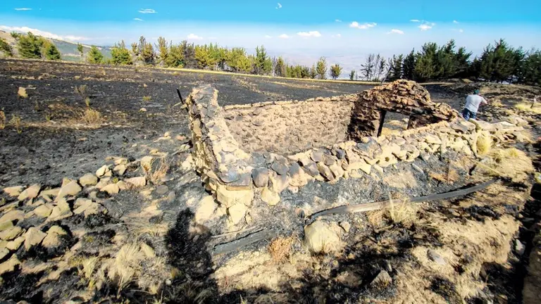 Incendio en el Parque Nacional Tunari. / GAMC