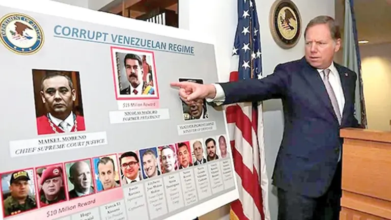 Estados Unidos vincula a Nicol&aacute;s Maduro con el narcotr&aacute;fico./ LA TERCERA