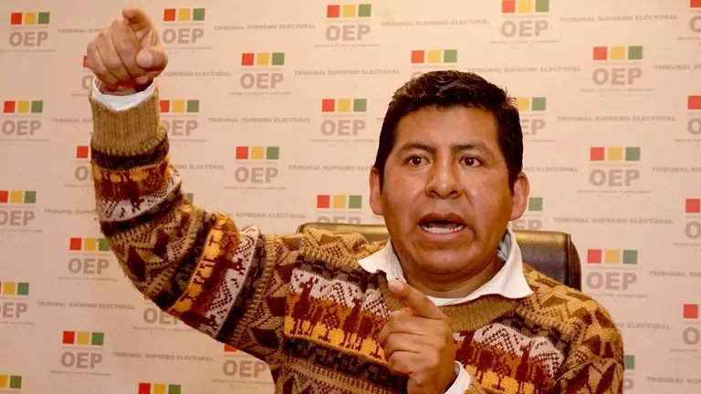 El vocal del TSE, Tahuichi Tahuichi./ APG
