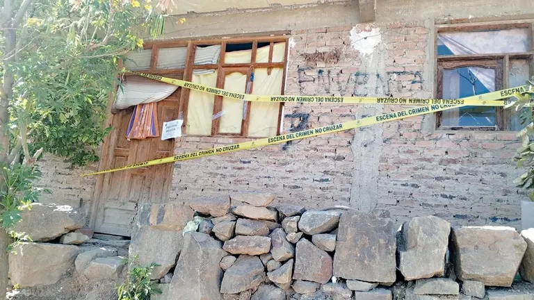 La vivienda donde se registr&oacute; el hecho violento en El Abra, Sacaba./ CORTES&Iacute;A