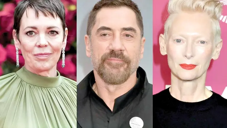 Olivia Colman, Javier Bardem, Tilda Swinton./ EL UNIVERSO