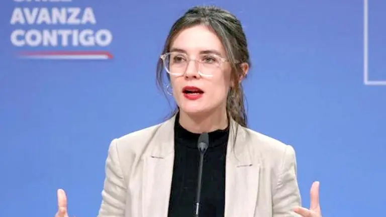 La ministra vocera de Gobierno, Camila Vallejo./ OXIGENO.BO