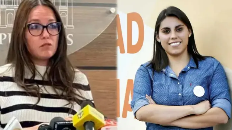 Andrea Barrientos (d) y Luciana Campero (i). COMPOSICI&Oacute;N OPINI&Oacute;N