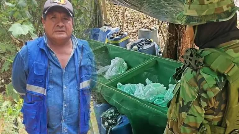 Felipe C&aacute;ceres, el &lsquo;zar antidrogas&rsquo; de Evo Morales, cae en f&aacute;brica de cristalizaci&oacute;n de coca&iacute;na. RRSS