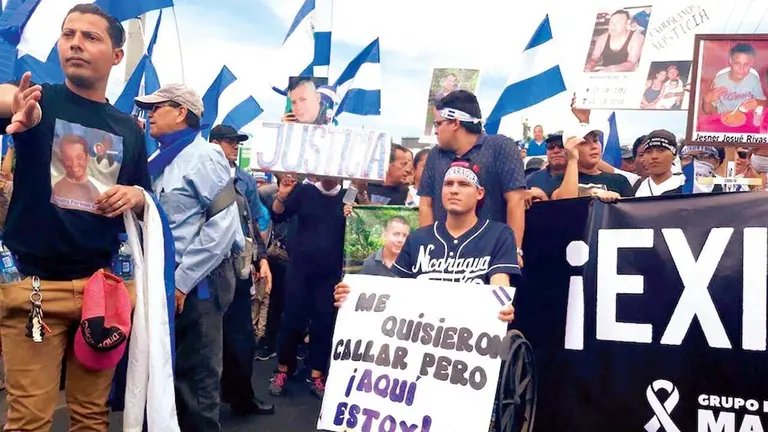 Una protesta contra la represión en Nicaragua./ INFOABE