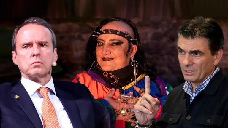 Tuto Quiroga (i), Mar&iacute;a Galindo (c) y Rodrigo Paz (d). COMPOSICI&Oacute;N OPINI&Oacute;N