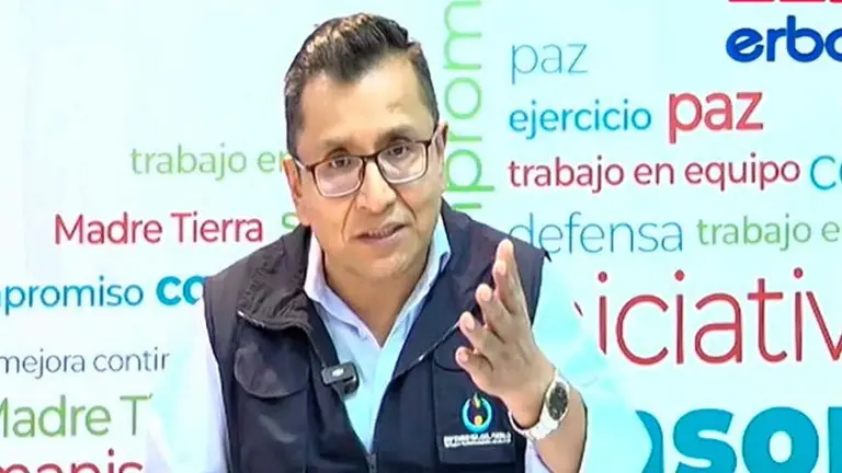 El defensor del Pueblo, Pedro Callisaya./ ERBOL