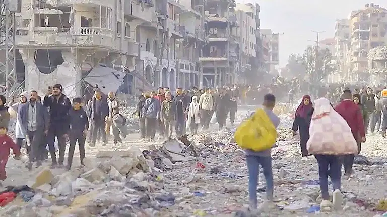 Miles de familias de Gaza se quedaron sin hogar ni alimentos./ ICRC