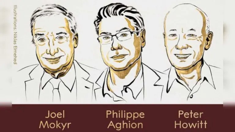 Joel Mokyr, el franc&eacute;s Philippe Aghion y el canadiense Peter Howitt. RRSS
