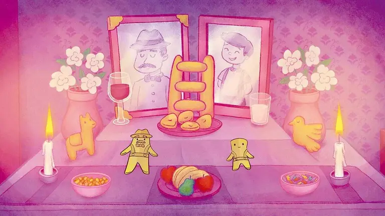 Una escena del corto animado &ldquo;La noche de as Tantawawas&rdquo;./ OSCAR-RICARDO ENCINAS