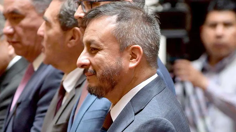 El presidente Rodrigo Paz posesionó a Mauricio Medinacelli fue posesionado como ministro de Hidrocarburos y Energ&iacute;as e Interino de Miner&iacute;a y Metalurgia./ APG