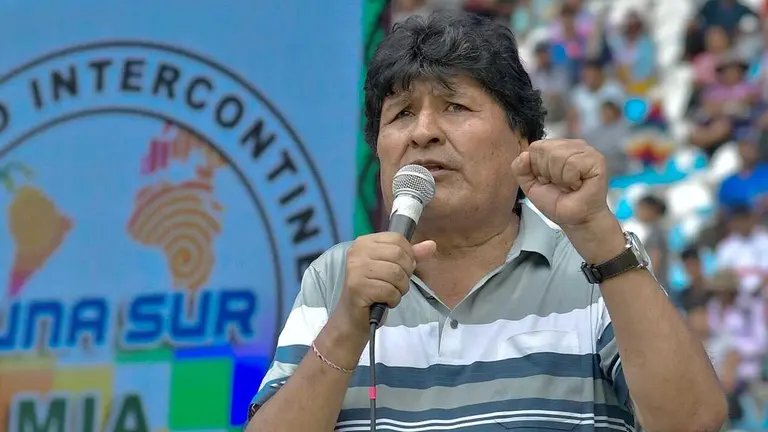 Evo Morales, dirigente cocalero de las Seis Federaciones del Tr&oacute;pico./ ARCHIVO