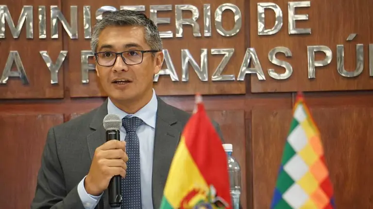 El ministro de Econom&iacute;a, Gabriel Espinoza. ABI