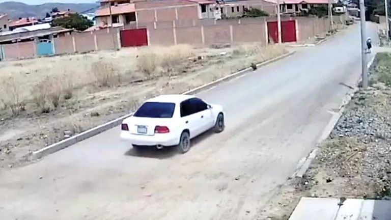El veh&iacute;culo en el que operaban los ladrones./ RRSS
