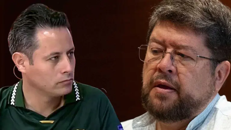 Samuel Doria Medina (d) y el vicepresidente, Edmand  Lara (i). COMPOSICI&Oacute;N OPINI&Oacute;N
