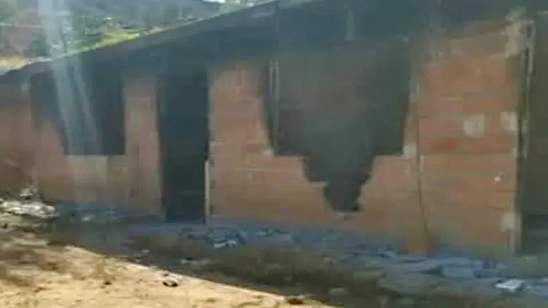 El inmueble donde ocurri&oacute; el linchamiento en Cochabamba./ RRSS